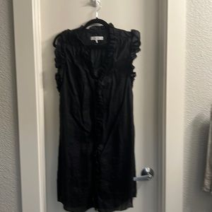 Black linen Frame dress, size large but it fits like medium